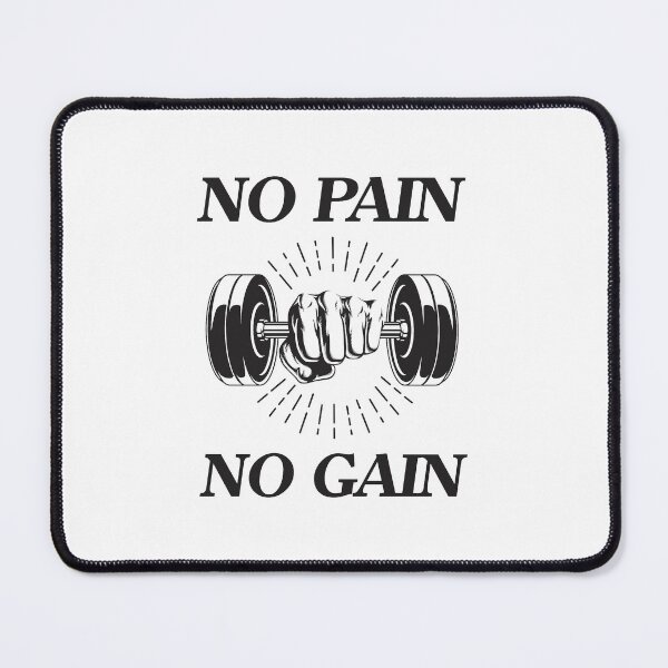 Item preview, No pain no gain - Crazy gains - Nothing beats the feeling of power that weightlifting, powerlifting and strength training it gives us! A beautiful vintage design representing body positivity! designed and sold by crazycollective.