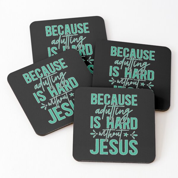 Item preview, Because Adulting is Hard Without Jesus designed and sold by MollinS7.