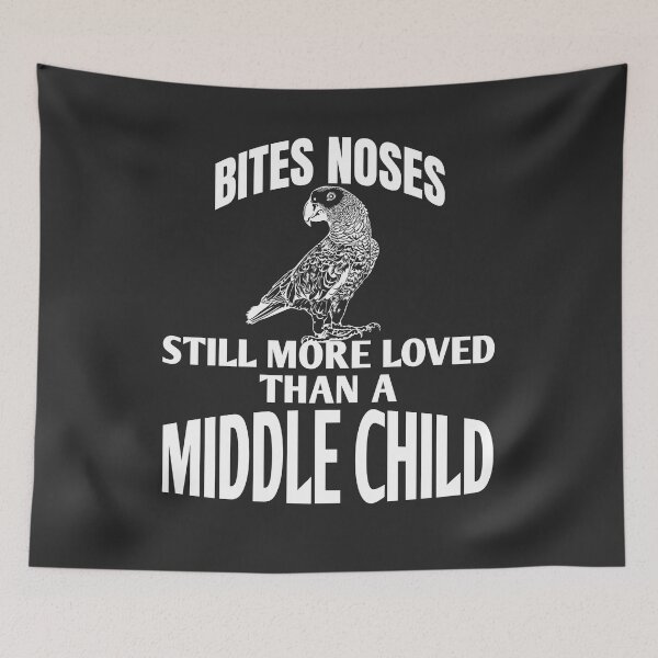Item preview, Cute Parrot Joke, Funny Middle Child designed and sold by AloraDawnEve.