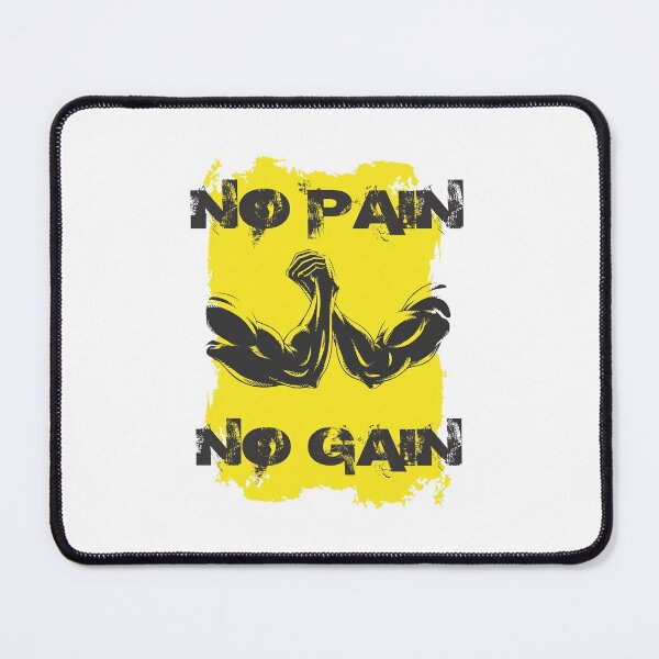 Item preview, No pain no gain - Crazy gains - Nothing beats the feeling of power that weightlifting, powerlifting and strength training it gives us! A beautiful vintage design representing body positivity! designed and sold by crazycollective.