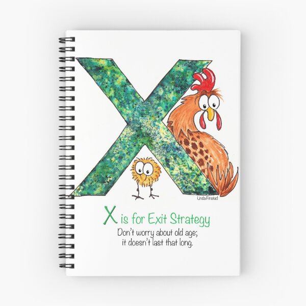 Item preview, X is for exit strategy designed and sold by Linda Finstad.
