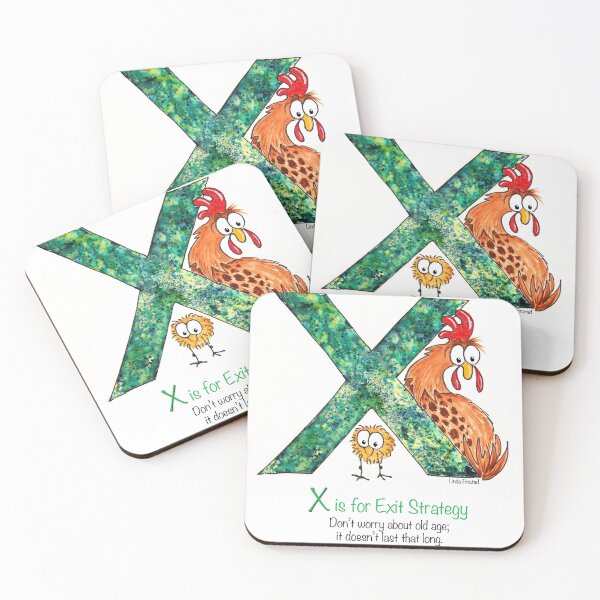 Item preview, X is for exit strategy designed and sold by Linda Finstad.