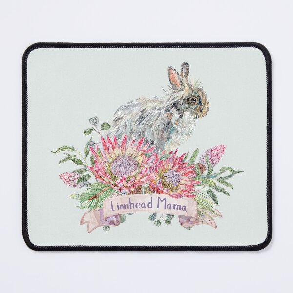 Item preview, Lionhead Rabbit Mama with Festive Flora designed and sold by becca-boyce.