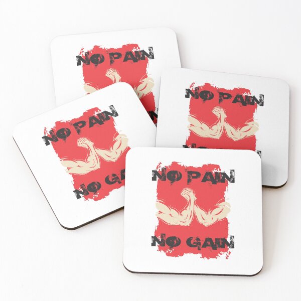 Item preview, No pain no gain - Crazy gains - Nothing beats the feeling of power that weightlifting, powerlifting and strength training it gives us! A beautiful vintage design representing body positivity! designed and sold by crazycollective.