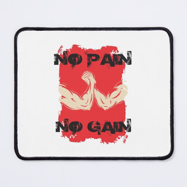 Item preview, No pain no gain - Crazy gains - Nothing beats the feeling of power that weightlifting, powerlifting and strength training it gives us! A beautiful vintage design representing body positivity! designed and sold by crazycollective.
