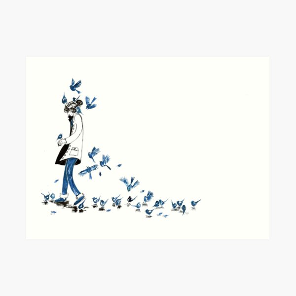 Twitter Follower Art Print