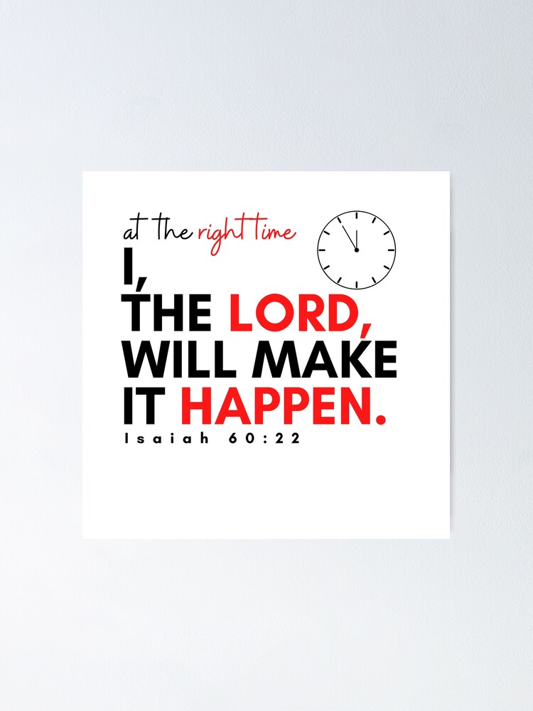 "Isaiah 60:22" Poster for Sale by U-WearJesus | Redbubble