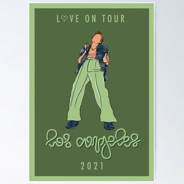 Harry Styles Love 2024 On Tour Los Angeles Poster