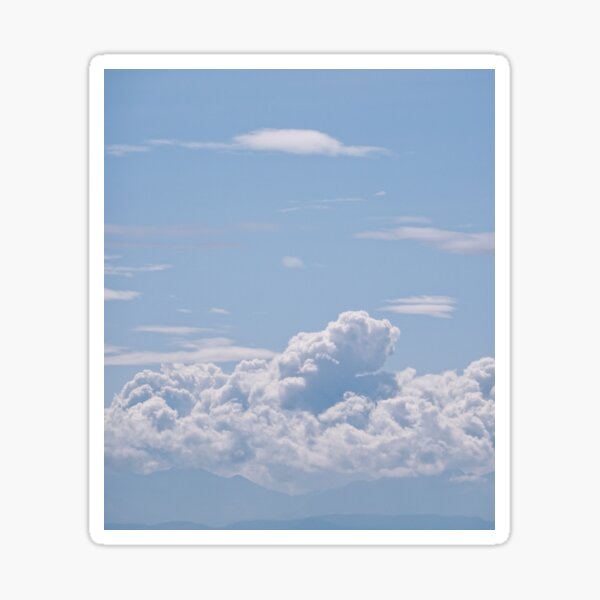 Item preview, Clouds with blue sky and mountains designed and sold by TheNordicDesign.