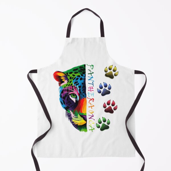 Item preview, Jaguar head, paws, bright colors, Panthera onca designed and sold by MartinEngel.
