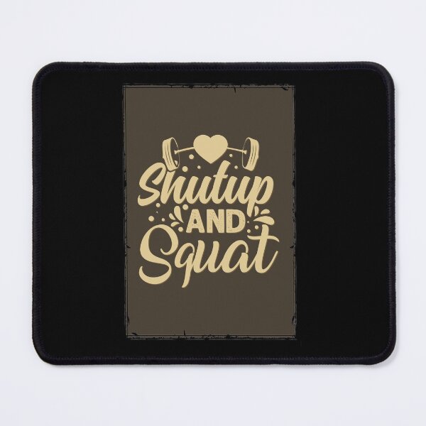 Item preview, Shutup and squat - Crazy gains - Nothing beats the feeling of power that weightlifting, powerlifting and strength training it gives us! A beautiful vintage design representing body positivity! designed and sold by crazycollective.