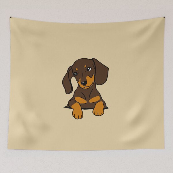 Item preview, Dachshund Puppy in Your Pocket Brown and Tan designed and sold by Reiyankhairina.