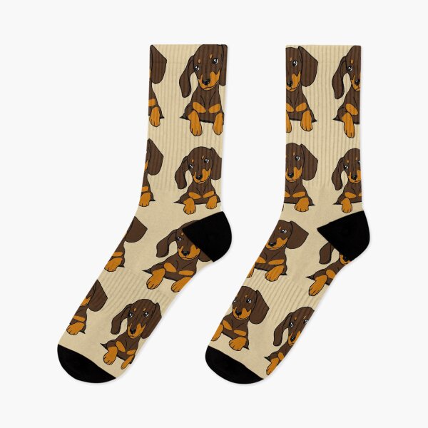 Item preview, Dachshund Puppy in Your Pocket Brown and Tan designed and sold by Reiyankhairina.
