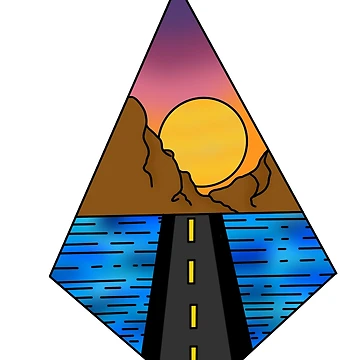 Artwork thumbnail, Sunset road by RMSdesigns