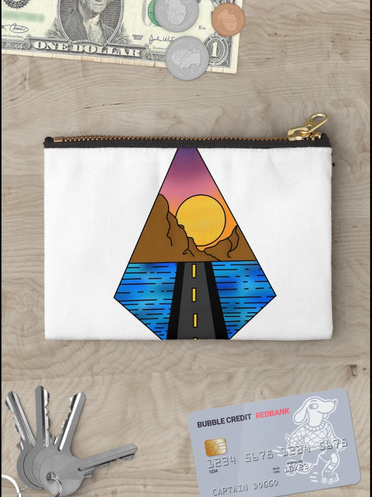 Thumbnail 3 of 4, Zipper Pouch, Sunset road designed and sold by RMSdesigns.