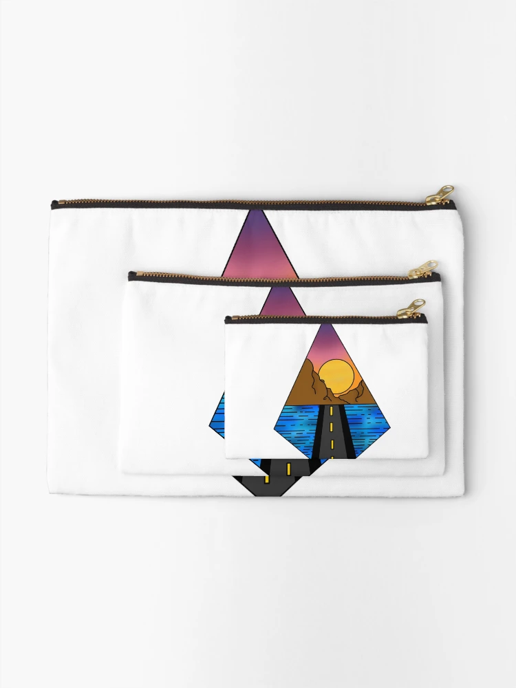 Thumbnail 2 of 4, Zipper Pouch, Sunset road designed and sold by RMSdesigns.