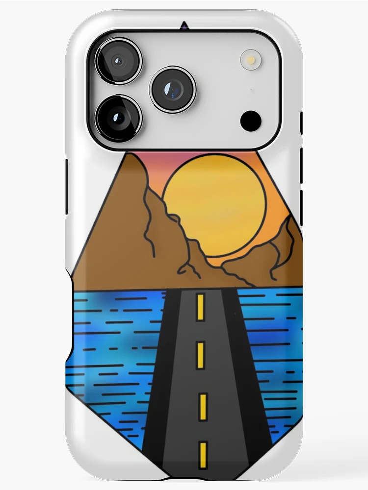 Thumbnail 1 of 4, iPhone Case, Sunset road designed and sold by RMSdesigns.