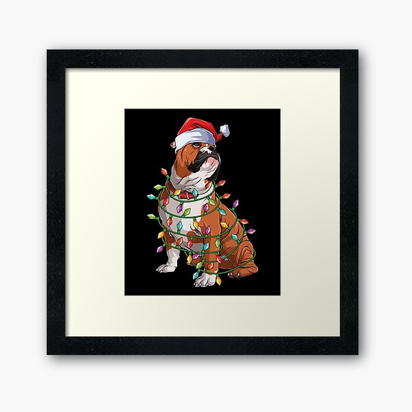 Item preview, Funny French Bulldog Dog Tree Christmas Lights Xmas designed and sold by Tatus Brinal.
