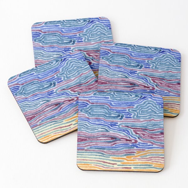 Item preview, Abstract Watercolor Sunset Sky designed and sold by euniza.