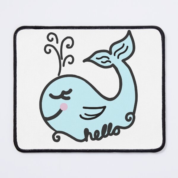 Item preview, Whale, Hello pun designed and sold by LouBelleKeppel.