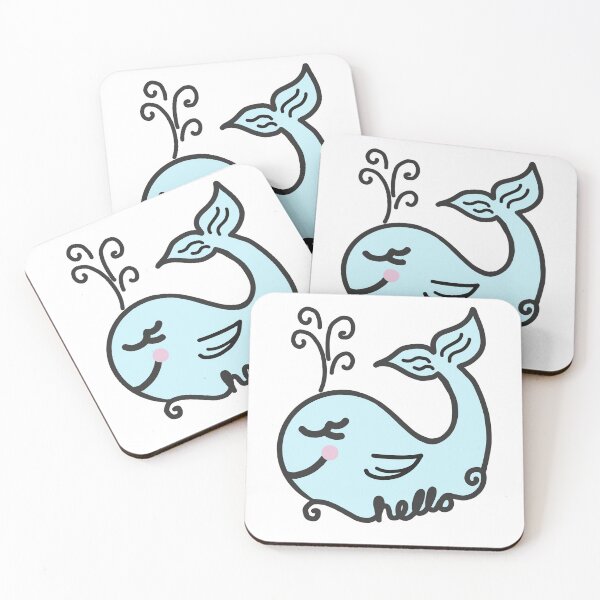 Item preview, Whale, Hello pun designed and sold by LouBelleKeppel.