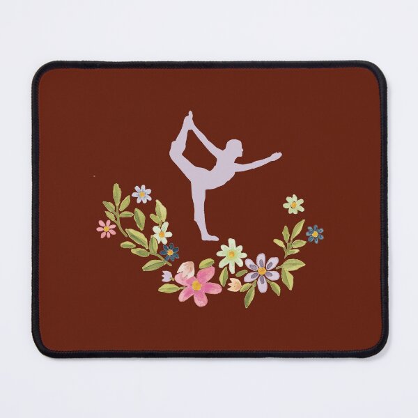 Item preview, Floral Natarajasana Yoga Pose- Red Edition designed and sold by Megan-Alice.