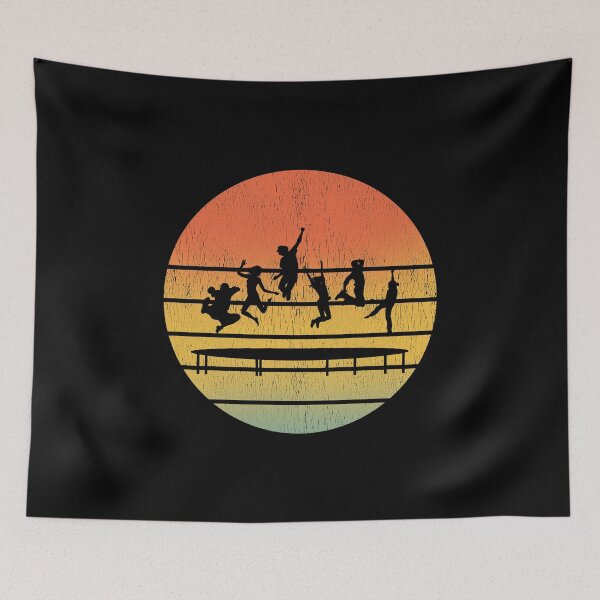 Item preview, Trampoline Park Jumping Indoor Playground Vintage Retro designed and sold by CuteDesigns1.