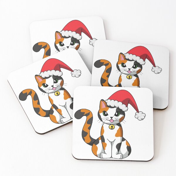 Item preview, Santa Cat - Calico designed and sold by OtterlyAwkward.