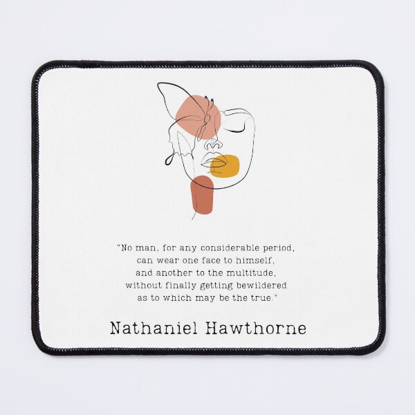 Item preview, "Getting bewildered" - Hawthorne quote designed and sold by BookberryGarden.