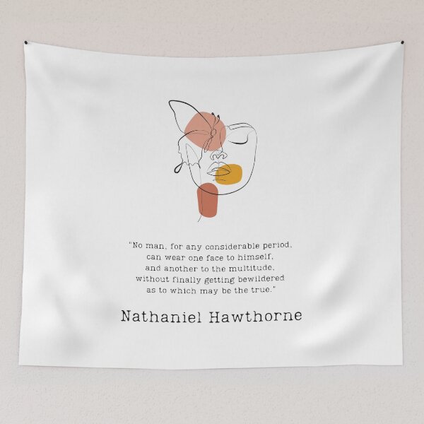 Item preview, "Getting bewildered" - Hawthorne quote designed and sold by BookberryGarden.