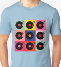 Vinyl Record Pop Collage Unisex T-Shirt