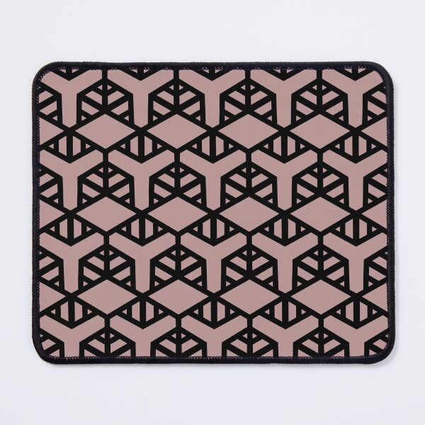 Artikelvorschau, Pink and Black Geometric Shape Tile Pattern 2 Pairs Dulux 2022 Popular Colour Pressed Petal - Color Trends entworfen und verkauft von ColorOfTheYears.