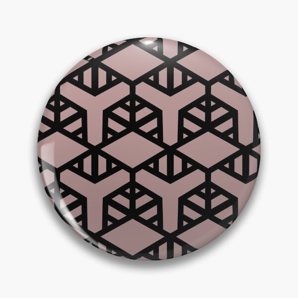 Artikelvorschau, Pink and Black Geometric Shape Tile Pattern 2 Pairs Dulux 2022 Popular Colour Pressed Petal - Color Trends entworfen und verkauft von ColorOfTheYears.