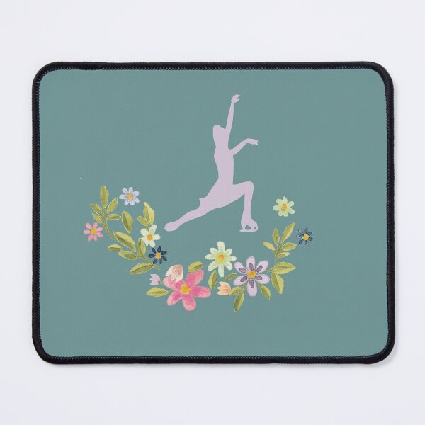 Item preview, Floral Figure Skater- Light Teal Edition designed and sold by Megan-Alice.