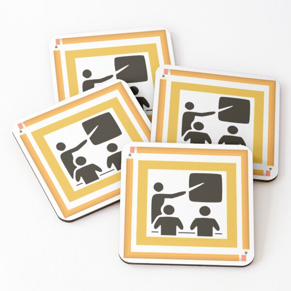 Item preview, SCHOOL TEACHER IN CLASSROOM BY THE BLACKBOARD-PENCIL FRAME designed and sold by MrCreativeArts.