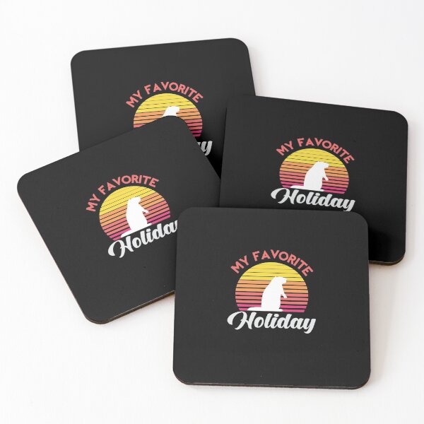 Item preview, My Favorite Holiday Ground Hog sunset shirt designed and sold by StairheadStore.