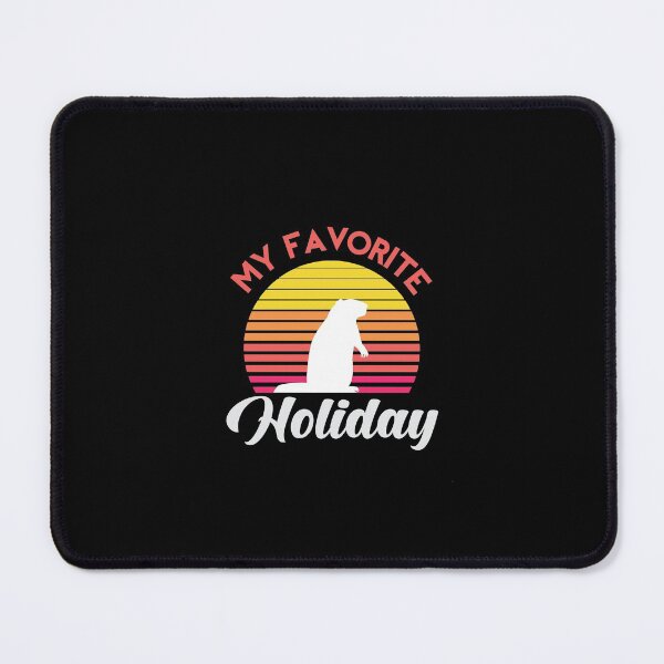 Item preview, My Favorite Holiday Ground Hog sunset shirt designed and sold by StairheadStore.