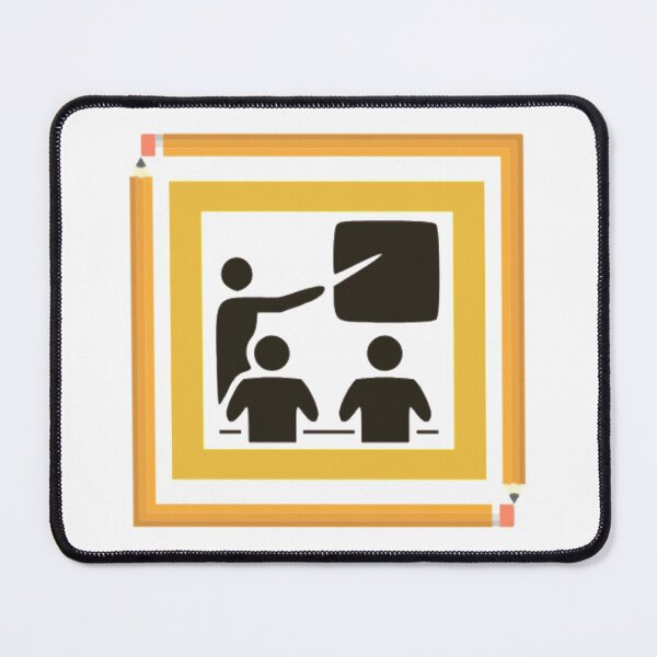 Item preview, SCHOOL TEACHER IN CLASSROOM BY THE BLACKBOARD-PENCIL FRAME designed and sold by MrCreativeArts.
