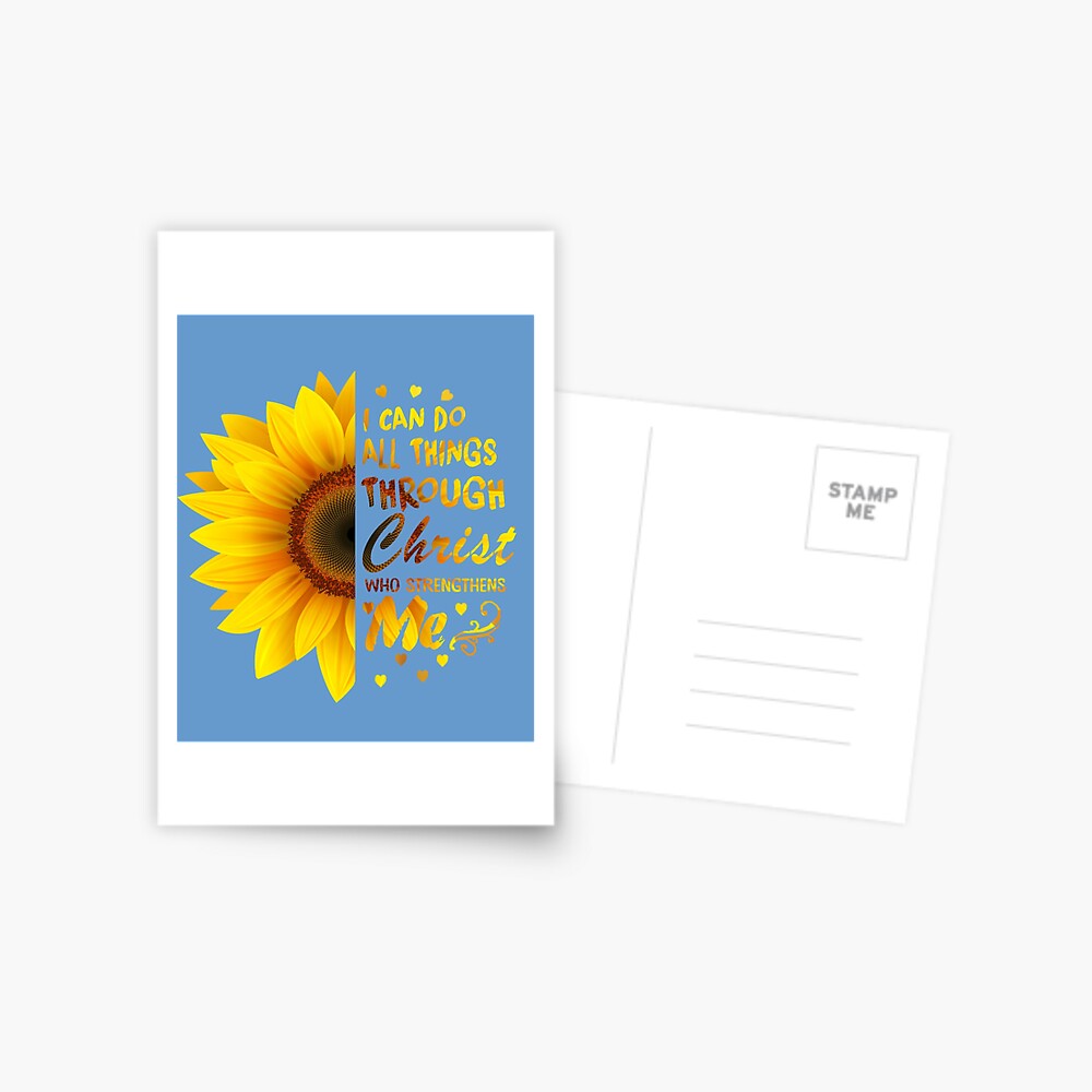 Tarjetas de felicitación «Girasol Puedo hacer todas las cosas» de frankdvm  | Redbubble