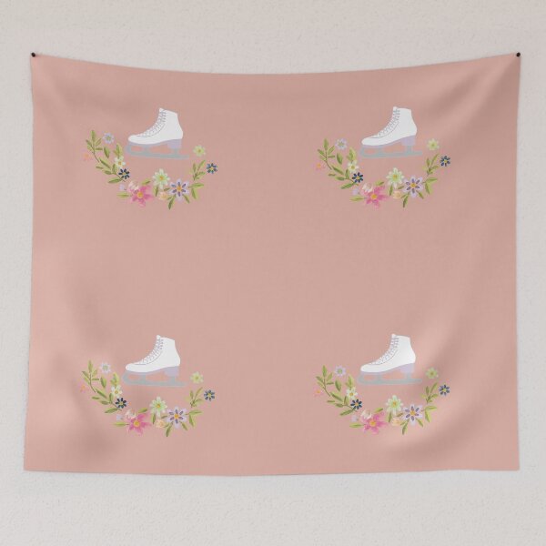 Item preview, Floral Ice Skate- Light Pink Edition designed and sold by Megan-Alice.