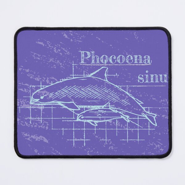 Item preview, Extinction - Endangered  Vaquita Biology Sketched Blueprint  designed and sold by sunnthreads.