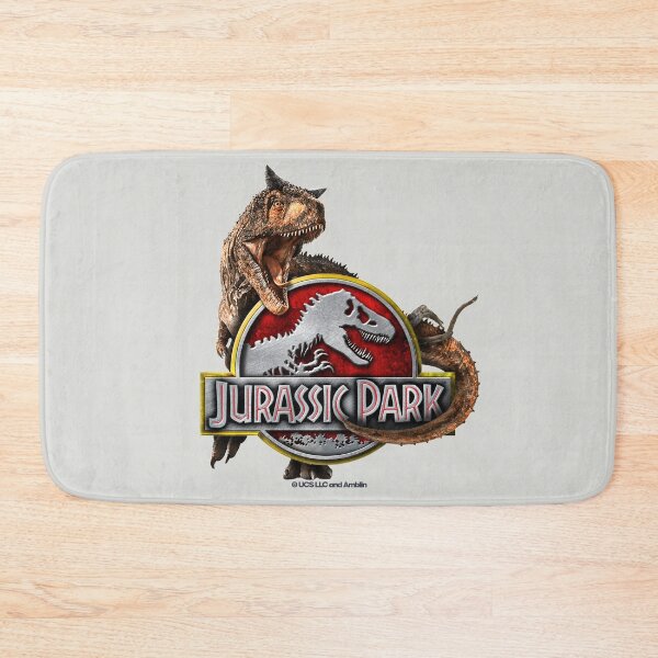 Item preview, Jurassic Park velociraptor with logo design designed and sold by chrlalexandru.