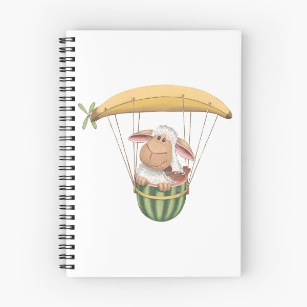 Item preview, Sheep Flight (banana) Solo designed and sold by Ildiko Hankoszky.