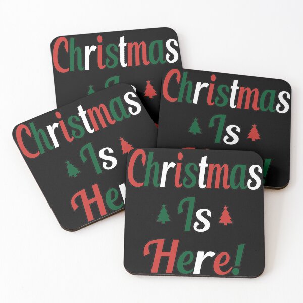 Item preview, Christmas is Here with Red and Green Christmas Trees! designed and sold by trueIDdesigns.
