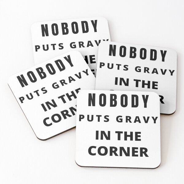 Item preview, Nobody Puts Gravy in a Corner - funny thanksgivin quotes  designed and sold by Luna  Shirts⭐⭐⭐⭐⭐.