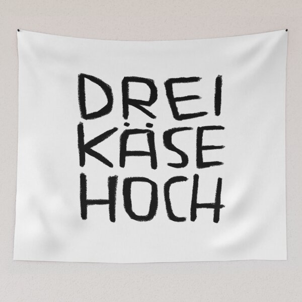 Artikelvorschau, Drei Käse Hoch, Dreikäsehoch, Deutsche Redewendung für Kinder entworfen und verkauft von badlydrawnbabe.