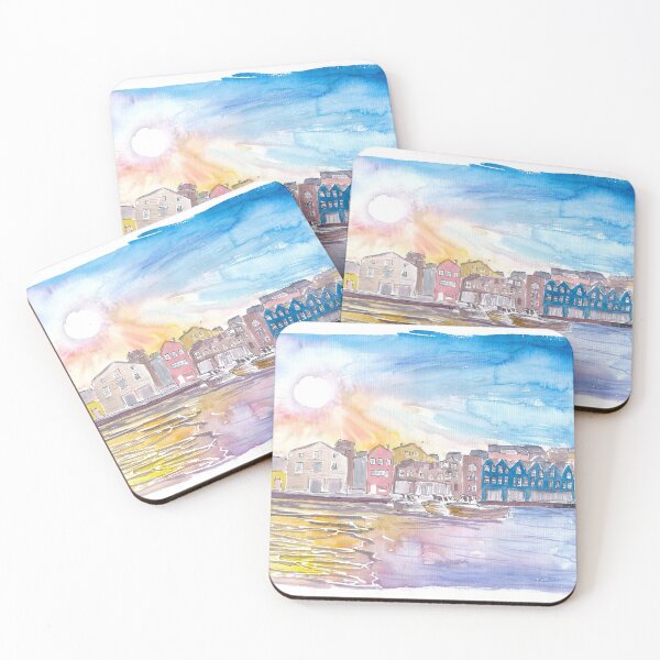 Item preview, Torshavn Port Scene Faroe Islands Tinganes Streymoy designed and sold by artshop77.