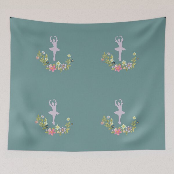 Item preview, Floral Dancer- Light Teal Edition designed and sold by Megan-Alice.