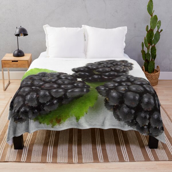 Item preview, Three Perfect Blackberries designed and sold by MathenaArt.