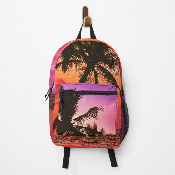 Item preview, Tropical Sunset Palm Trees Purple and Orange designed and sold by SYNTASTIC.